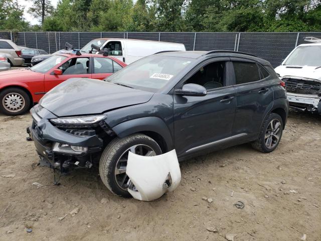 KM8K3CA5XJU167466 - 2018 HYUNDAI KONA LIMITED GRAY photo 1