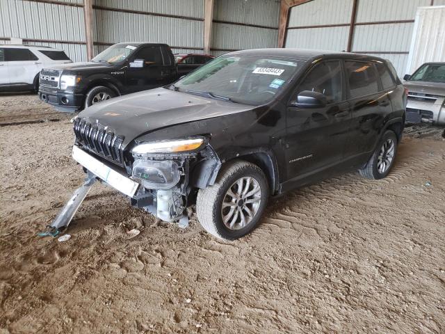 1C4PJLABXGW159323 - 2016 JEEP CHEROKEE SPORT BLACK photo 1