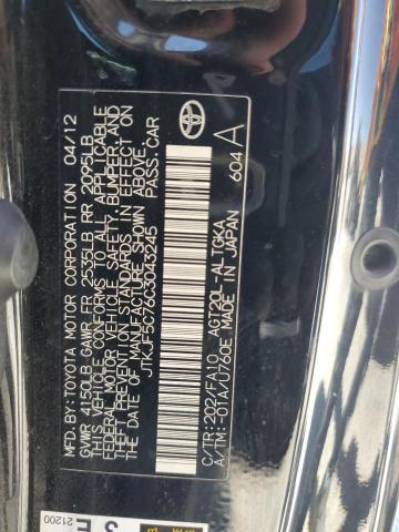 JTKJF5C76C3043245 - 2012 TOYOTA SCION TC 黑色 照片 12