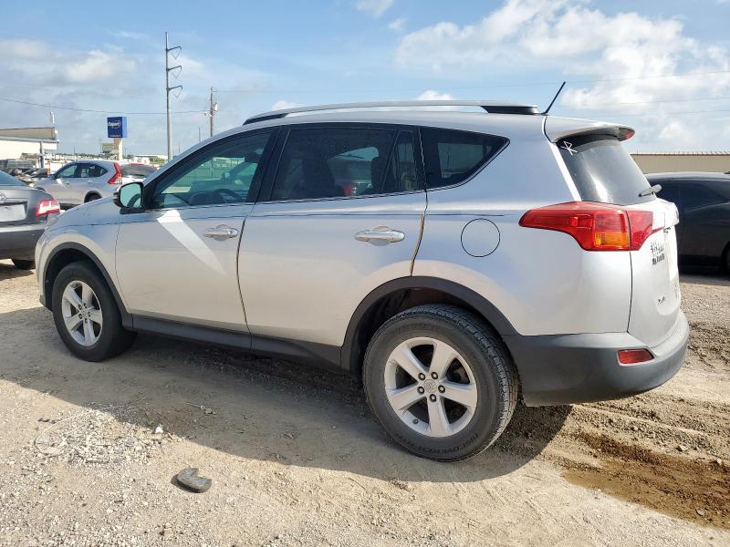 2T3WFREV3EW117110 - 2014 TOYOTA RAV4 XLE SILVER photo 2
