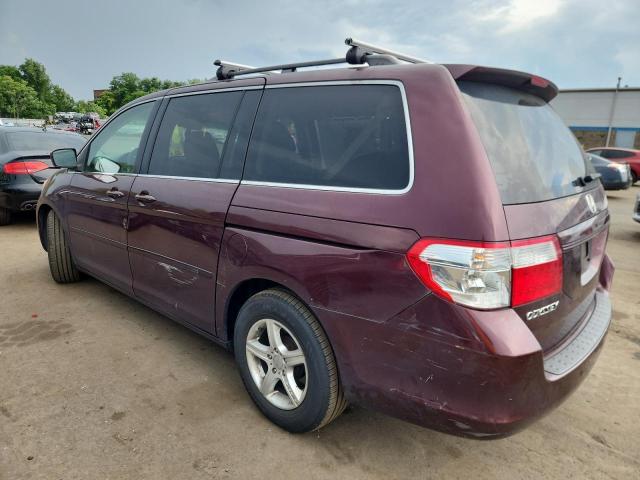 5FNRL38717B425594 - 2007 HONDA ODYSSEY EXL BURGUNDY photo 2