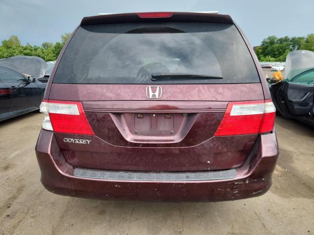 5FNRL38717B425594 - 2007 HONDA ODYSSEY EXL BURGUNDY photo 6