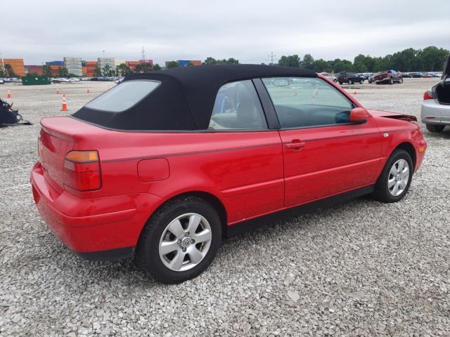 3VWDC21V61M803051 - 2001 VOLKSWAGEN CABRIO GLX 红色 照片 3