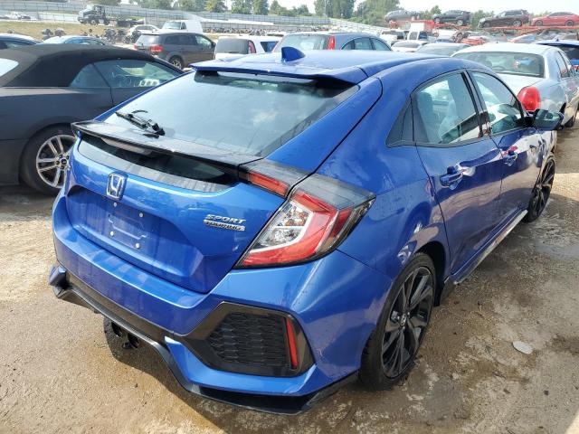 SHHFK7H99JU208976 - 2018 HONDA CIVIC SPORT TOURING BLUE photo 3