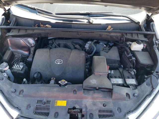 5TDJZRFH3KS585040 - 2019 TOYOTA HIGHLANDER SE Gris photo 11