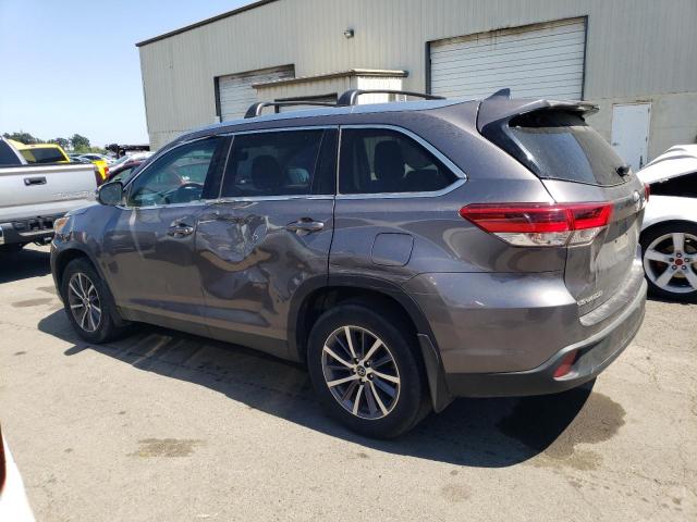 5TDJZRFH3KS585040 - 2019 TOYOTA HIGHLANDER SE Gris photo 2