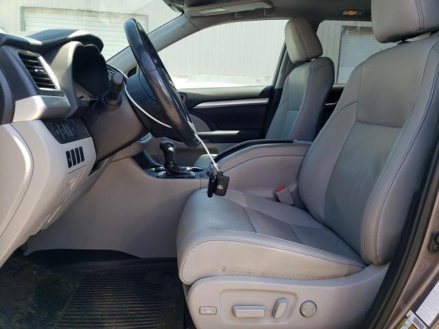 5TDJZRFH3KS585040 - 2019 TOYOTA HIGHLANDER SE Gris photo 7