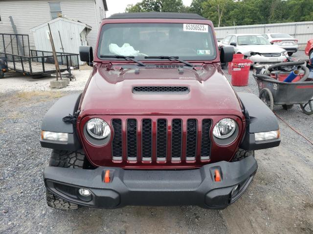 1C6JJTEG1ML587099 - 2021 JEEP GLADIATOR MOJAVE BURGUNDY photo 5