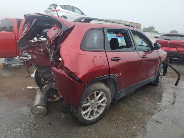 1C4PJLAB7FW601943 - 2015 JEEP CHEROKEE SPORT 红色 照片 3