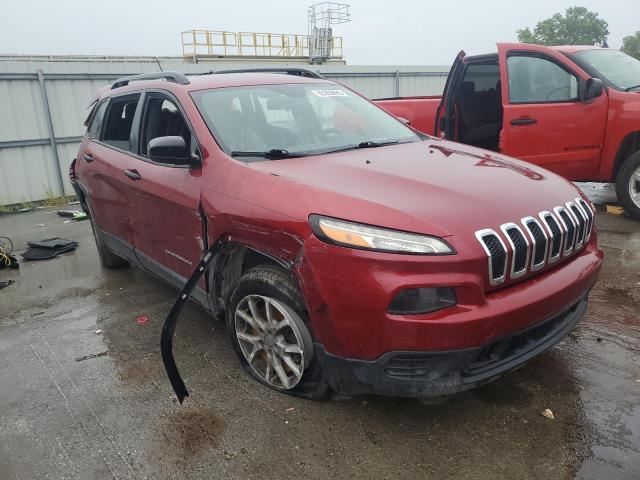 1C4PJLAB7FW601943 - 2015 JEEP CHEROKEE SPORT 红色 照片 4