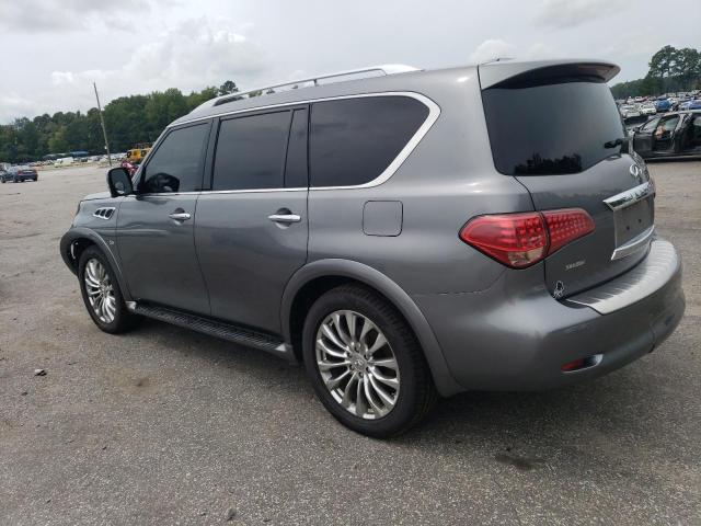 JN8AZ2NE0F9087255 - 2015 INFINITI QX80 GRAY photo 2