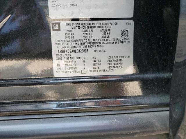 LRBFXCSA8LD120895 - 2020 BUICK ENVISION ESSENCE Սև լուսանկար 13