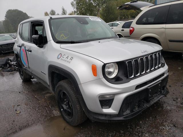 ZACNJDAB3MPN15131 - 2021 JEEP RENEGADE SPORT SILVER photo 1