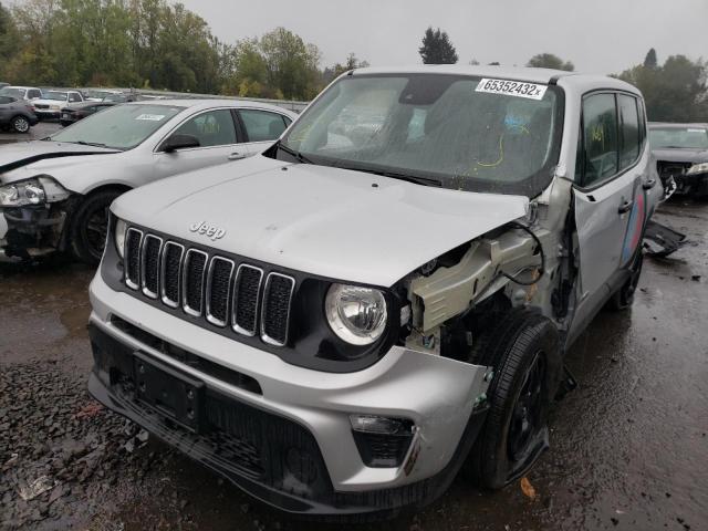 ZACNJDAB3MPN15131 - 2021 JEEP RENEGADE SPORT SILVER photo 2