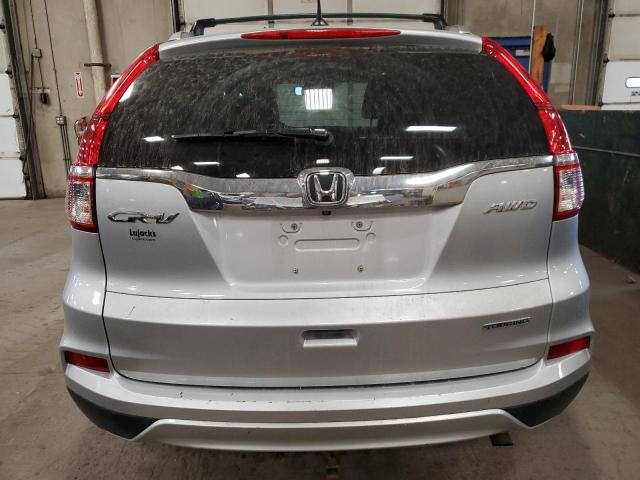 5J6RM4H90FL008834 - 2015 HONDA CR-V TOURING SILVER photo 6