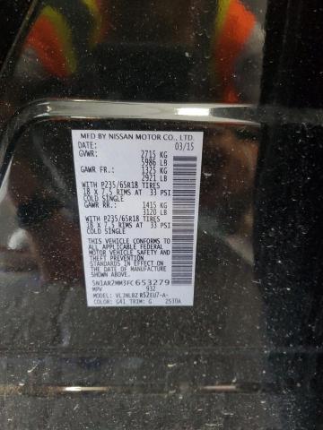 5N1AR2MM3FC653279 - 2015 NISSAN PATHFINDER S BLACK photo 14