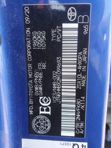 JTNKHMBX2M1099693 - 2021 TOYOTA C-HR XLE BLACK photo 14