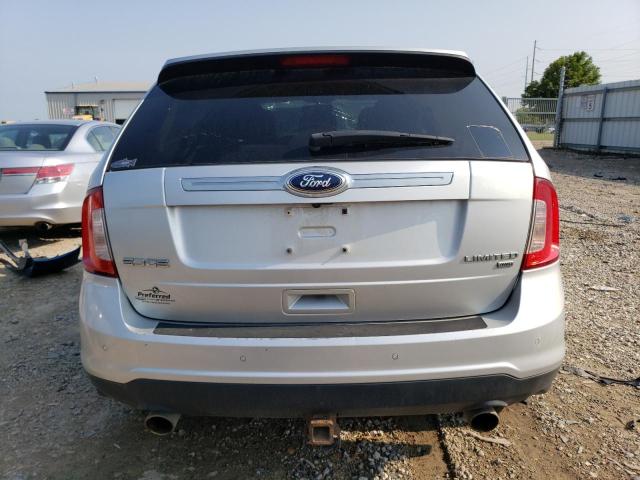 2FMDK4KC8DBC55537 - 2013 FORD EDGE LIMITED SILVER photo 6