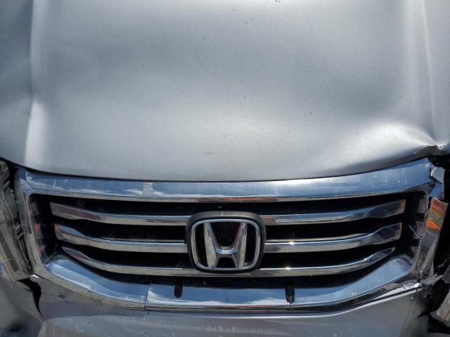 5FNYF3H56CB019872 - 2012 HONDA PILOT EXL SILVER photo 12