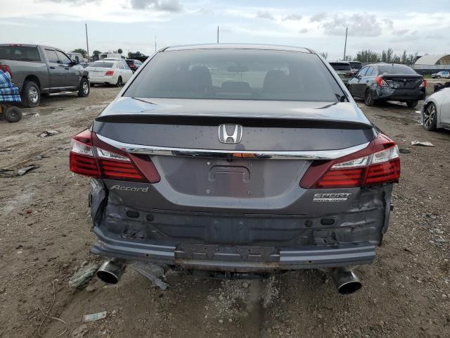 1HGCR2F1XHA093566 - 2017 HONDA ACCORD SPORT SPECIAL EDITION BLUE photo 6