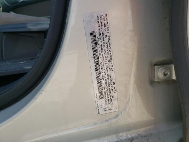 3VW2K7AJ8CM311516 - 2012 VOLKSWAGEN JETTA BASE 银色 照片 12