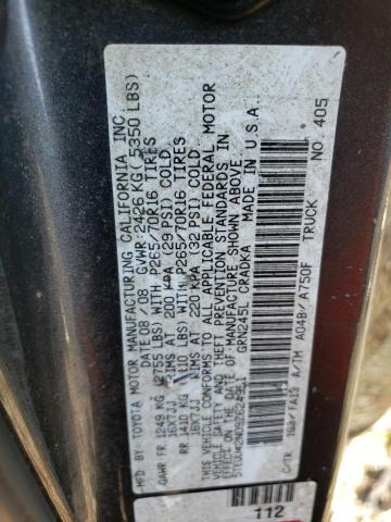 5TEUU42N09Z624951 - 2009 TOYOTA TACOMA ACCESS CAB Grafit foto 13