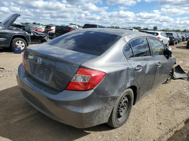 2HGFB2F55CH544515 - 2012 HONDA CIVIC LX GRAY photo 4