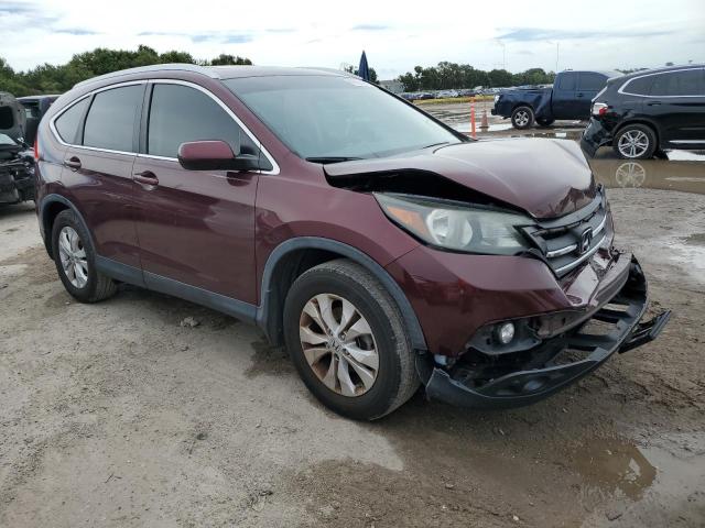 5J6RM3H71DL014373 - 2013 HONDA CR-V EXL MAROON photo 4