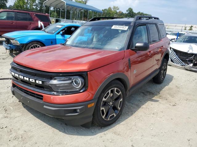 3FMCR9C63NRD44352 - 2022 FORD BRONCO SPO OUTER BANKS ORANGE photo 1