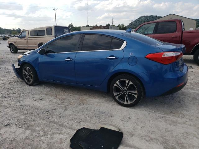 KNAFX4A85E5093090 - 2014 KIA FORTE EX BLUE photo 2