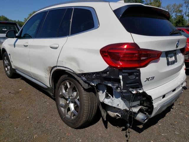 5UXTY5C07L9B41180 - 2020 BMW X3 XDRIVE30I WHITE photo 9