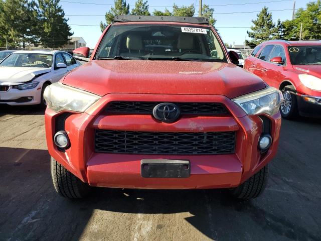 JTEZU5JR4E5065946 - 2014 TOYOTA 4RUNNER SR5 RED photo 5