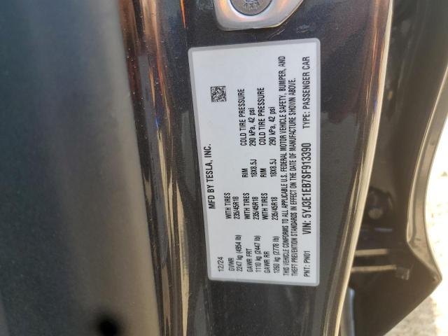 5YJ3E1EB7SF913390 - 2025 TESLA MODEL 3 Boz foto 12