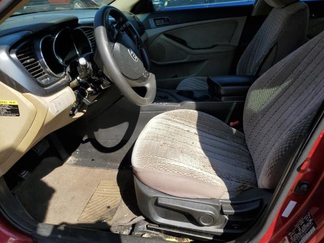 5XXGM4A72DG257574 - 2013 KIA OPTIMA LX წითელი ფოტო 7