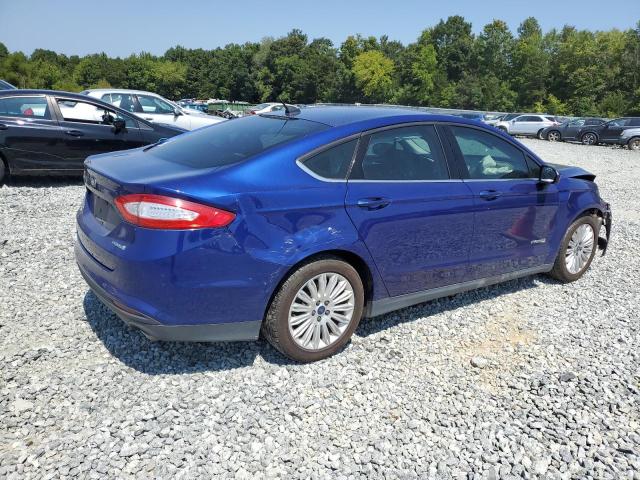 3FA6P0UUXFR116470 - 2016 FORD FUSION S HYBRID BLUE photo 3