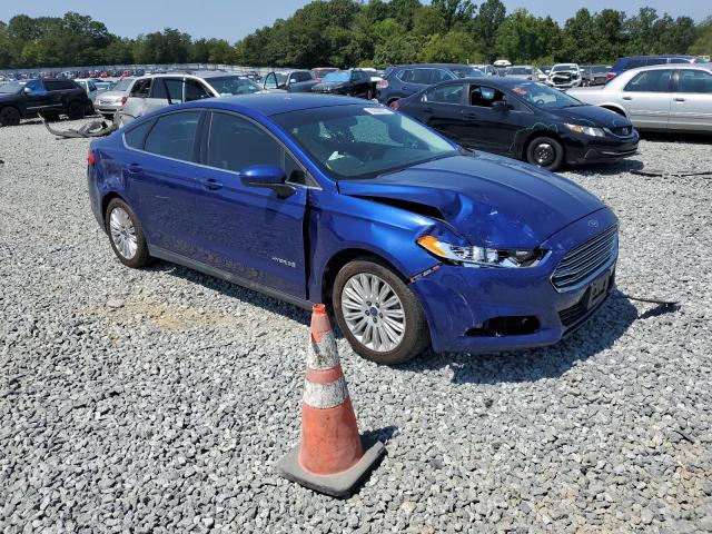 3FA6P0UUXFR116470 - 2016 FORD FUSION S HYBRID BLUE photo 4