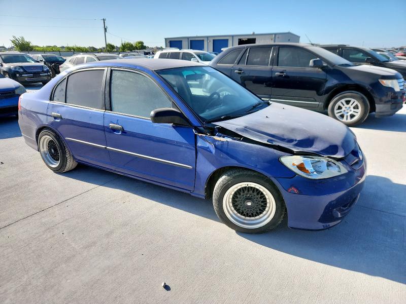 1HGES16374L015446 - 2004 HONDA CIVIC DX VP BLUE photo 4