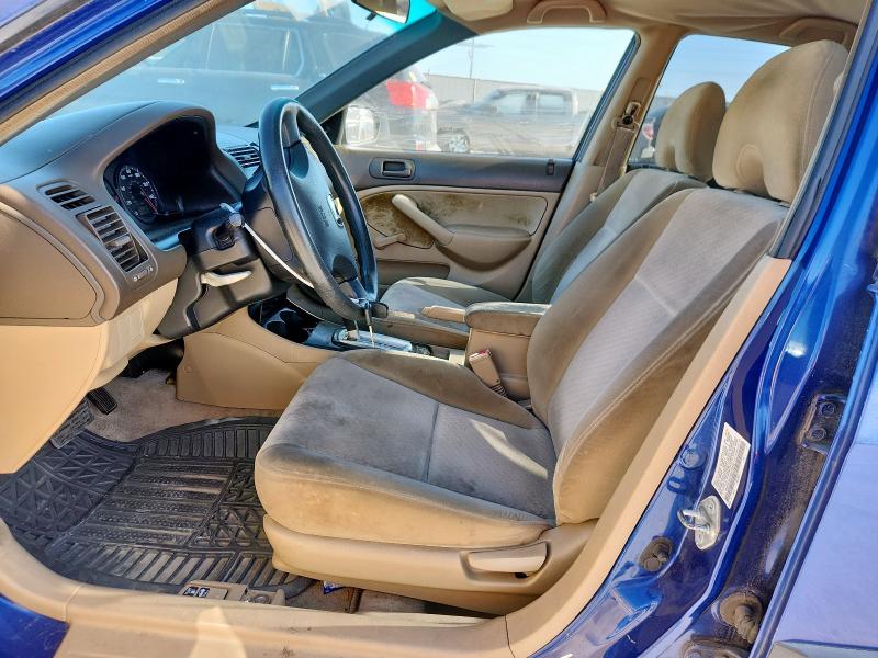 1HGES16374L015446 - 2004 HONDA CIVIC DX VP BLUE photo 7