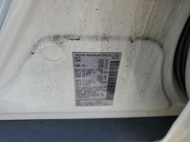 5N1AT2MT1JC723489 - 2018 NISSAN ROGUE S თეთრი ფოტო 14