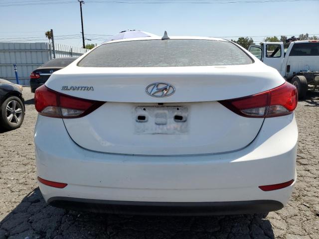 5NPDH4AE0FH631712 - 2015 HYUNDAI ELANTRA SE WHITE photo 6