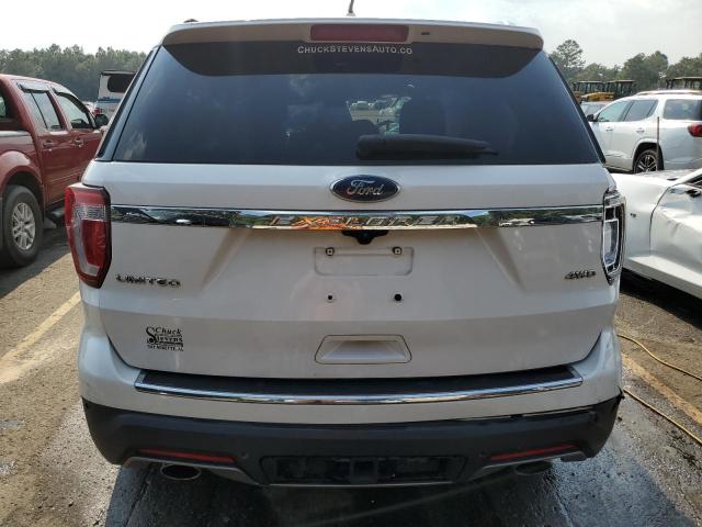 1FM5K8F82KGB17547 - 2019 FORD EXPLORER LIMITED WHITE photo 6