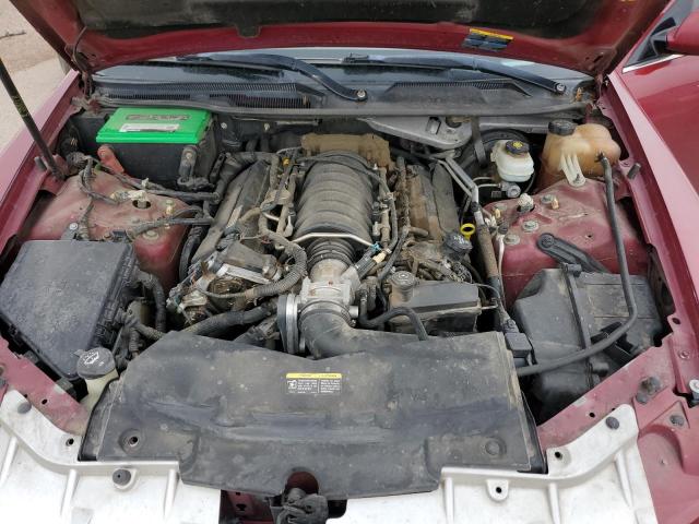 1G6DC67A050220842 - 2005 CADILLAC STS MAROON photo 11