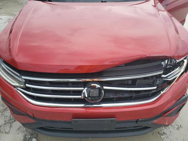3VV2B7AX1NM043789 - 2022 VOLKSWAGEN TIGUAN SE Червоний фото 12