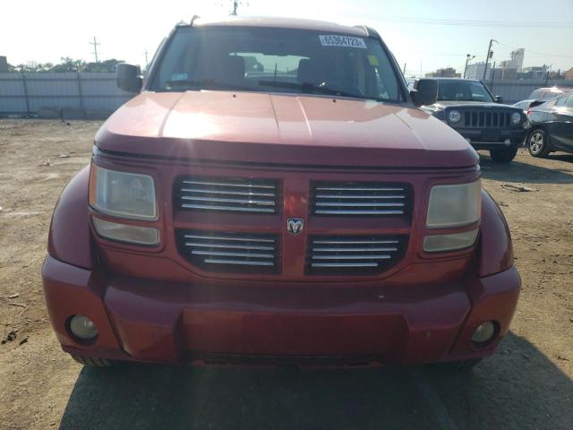 1D8GU58677W607319 - 2007 DODGE NITRO R/T RED photo 5