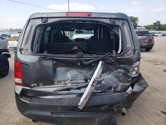 5FNYF3H61DB005520 - 2013 HONDA PILOT EXL GRAY photo 6