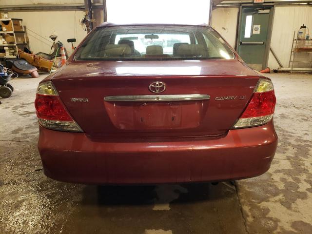 4T1BE30K85U067857 - 2005 TOYOTA CAMRY LE RED photo 6