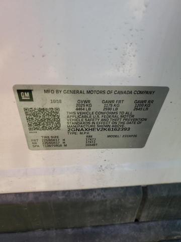 2GNAXHEV2K6162393 - 2019 CHEVROLET EQUINOX LS Ağ foto 13