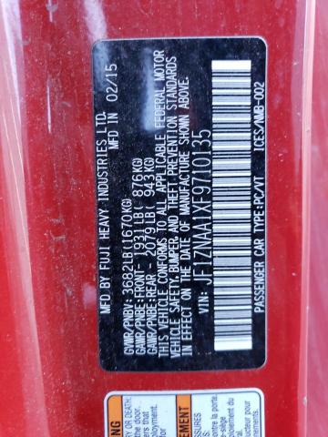 JF1ZNAA1XF9710135 - 2015 TOYOTA SCION FR-S წითელი ფოტო 12