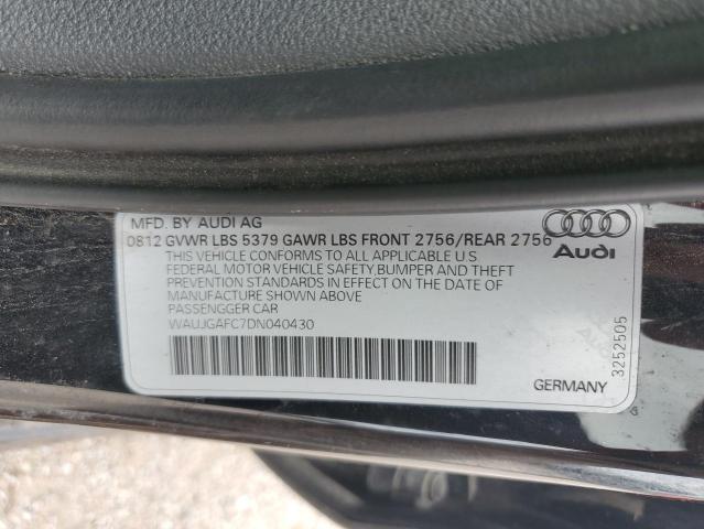 WAUJGAFC7DN040430 - 2013 AUDI A6 PRESTIGE Siyah fotoğraf 12