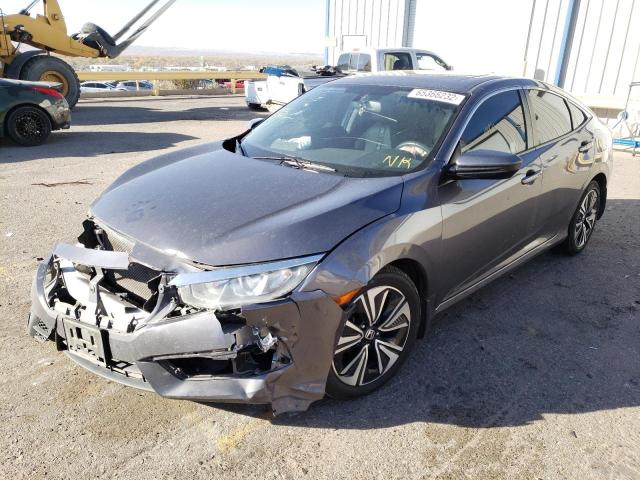 2HGFC1F72JH641967 - 2018 HONDA CIVIC EXL GRAY photo 2